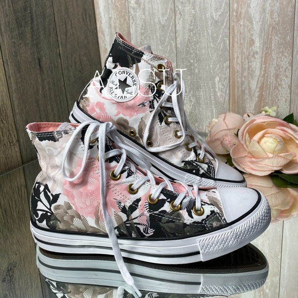 Converse Shoes - Converse Ctas High Top Storm Pink Flowers Women’s